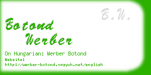 botond werber business card